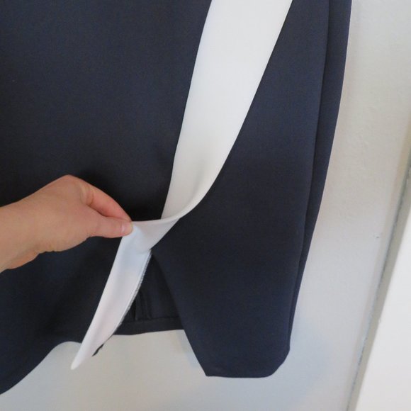 Navy blue and white dress - Picture 3 of 5